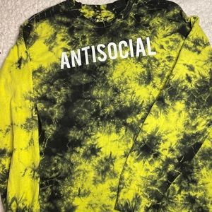 Yellow tie die long sleeve